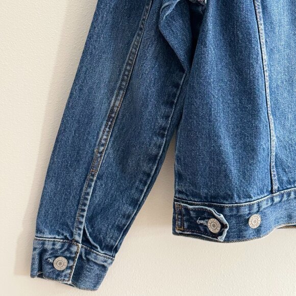 GAP Girls Classic Cotton Icon Denim Jacket, Medium Wash, Size XXL - Picture 7 of 9